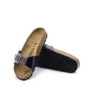 Birkenstock Madrid Sandals, Lack Lilac Ls Blue, 2.5 UK 35 EU Medium 4 US